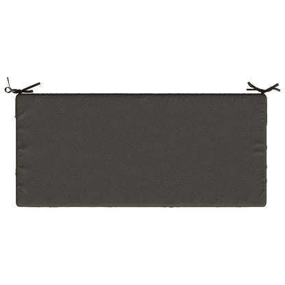 vidaXL Bench Cushion SOEST 100% Polyester Anthracite 110 x 50 x 8 cm