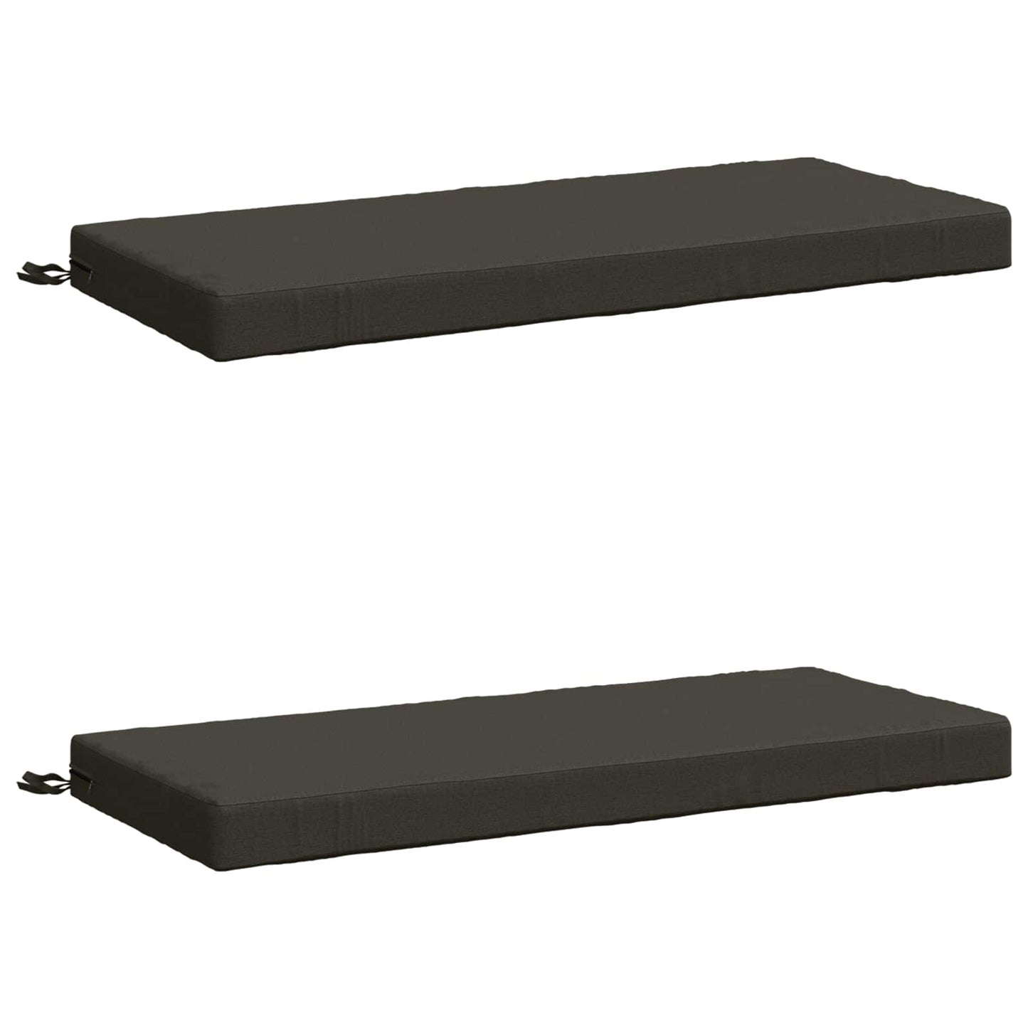 vidaXL 2-Piece Bench Cushions SOEST 2 pcs 100% Polyester Anthracite