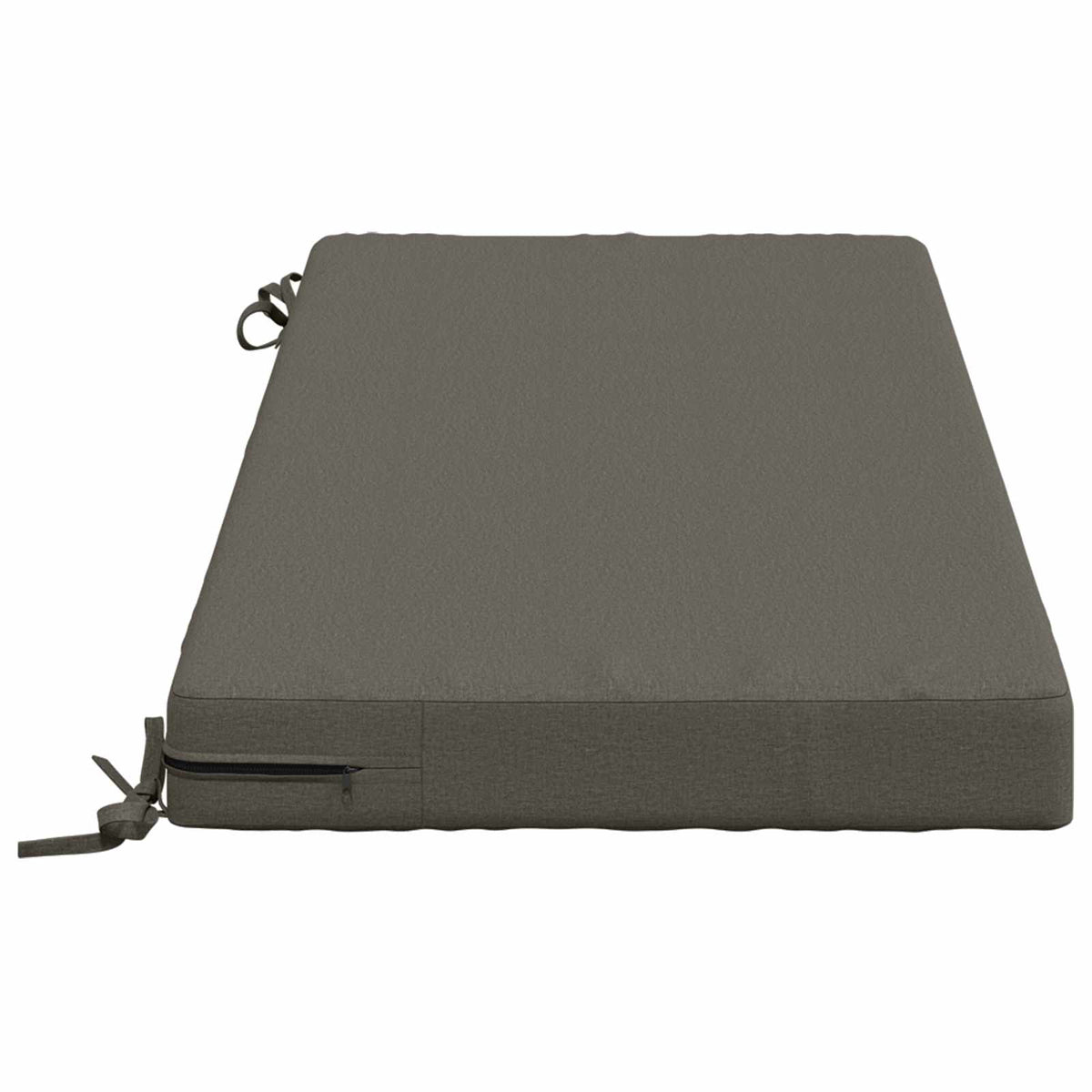vidaXL Bench Cushion SOEST 100% Polyester Grey 110 x 50 x 8 cm
