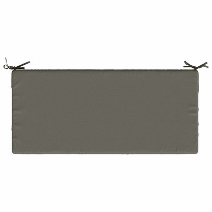 vidaXL Bench Cushion SOEST 100% Polyester Grey 110 x 50 x 8 cm