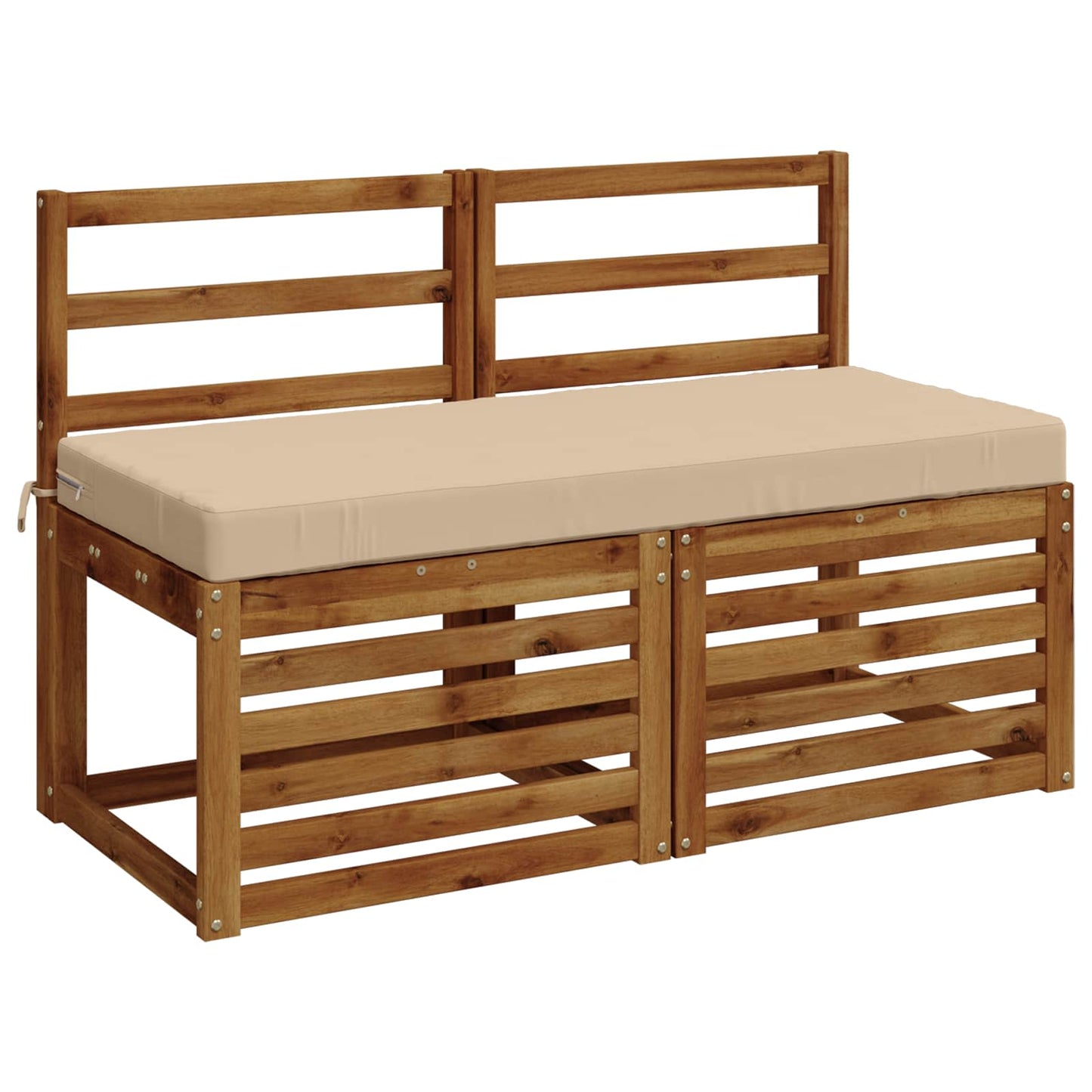 vidaXL Bench Cushion SOEST 100% Polyester Cream 110 x 50 x 8 cm