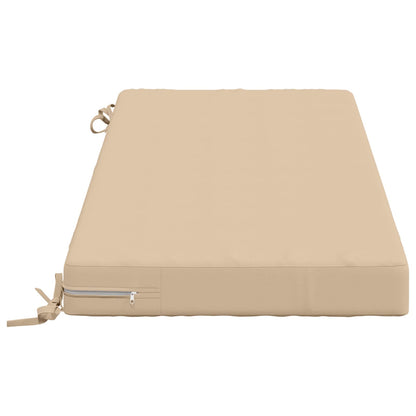 vidaXL 2-Piece Bench Cushions SOEST 2 pcs 100% Polyester Cream
