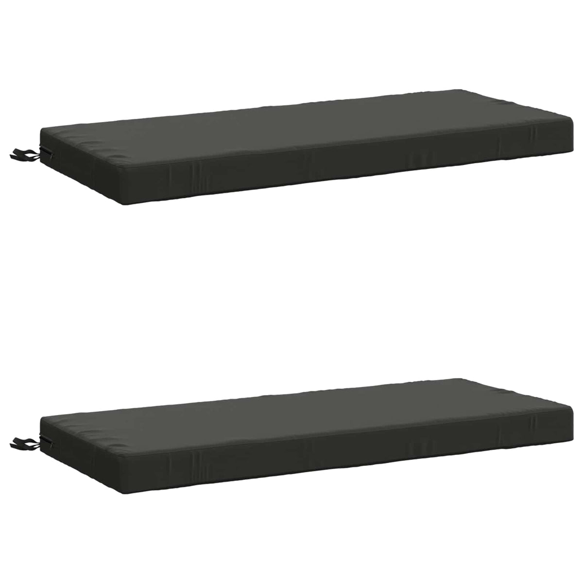 vidaXL Bench Cushions SOEST 2 pcs 100% Polyester Anthracite
