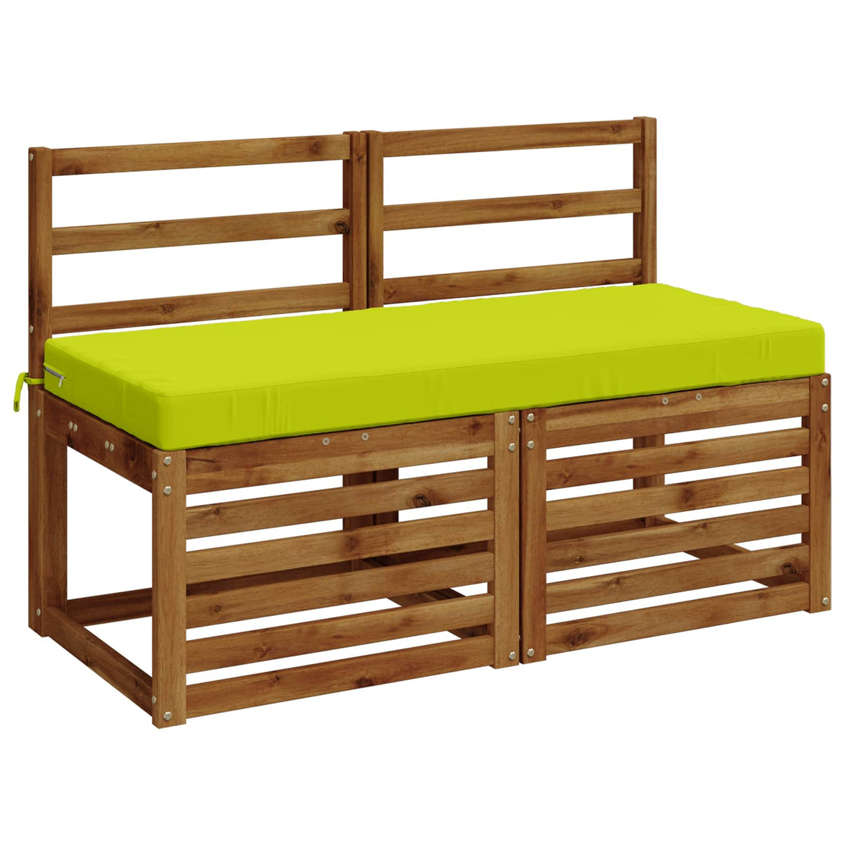 vidaXL Bench Cushion SOEST 100% Polyester Bright Green 110 x 50 x 8 cm
