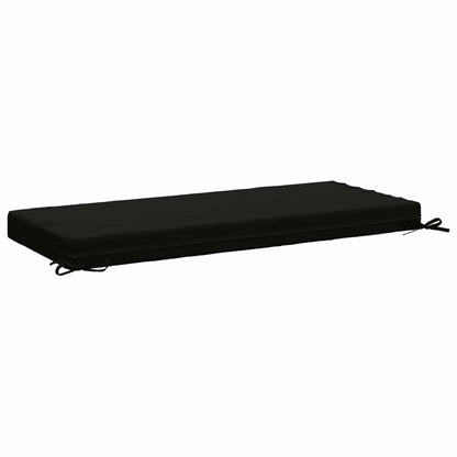 vidaXL Bench Cushion SOEST 100% Polyester Black 110 x 50 x 8 cm