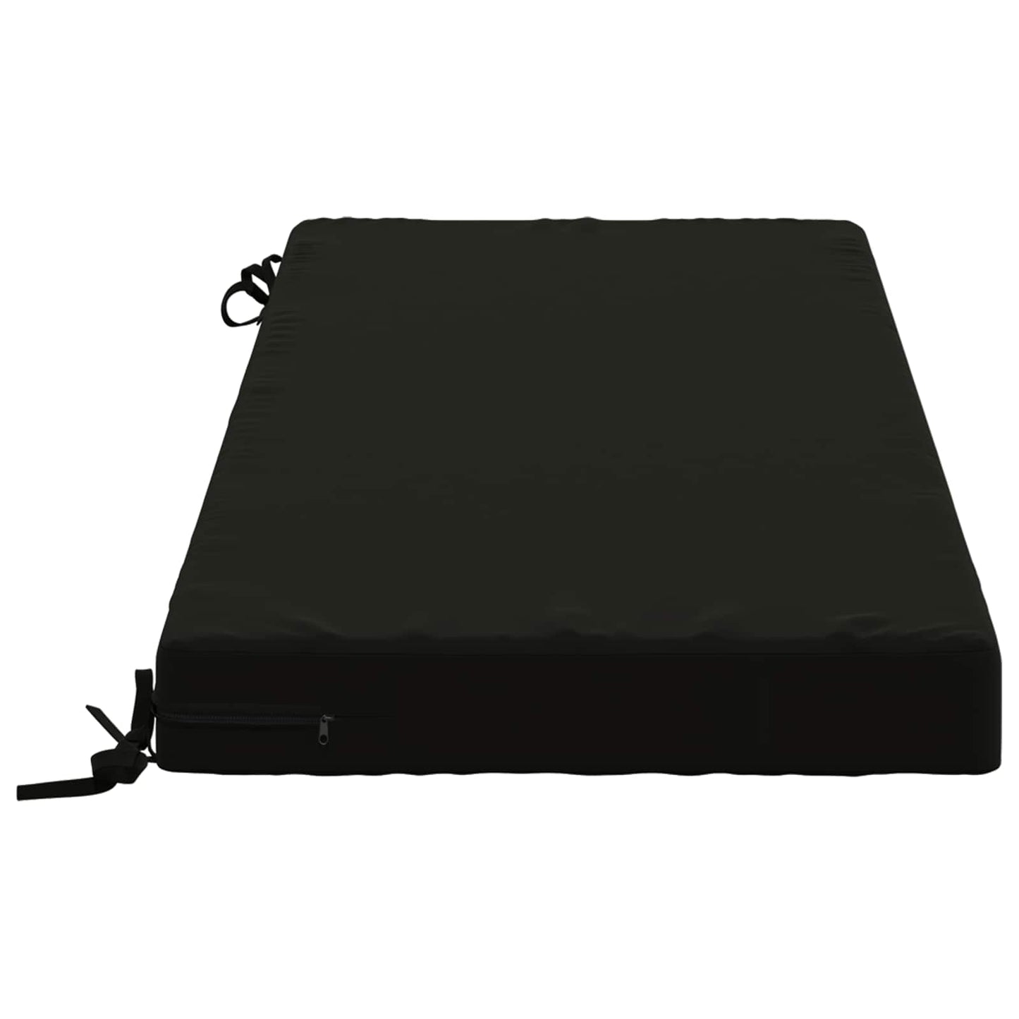 vidaXL Bench Cushion SOEST 100% Polyester Black 110 x 50 x 8 cm