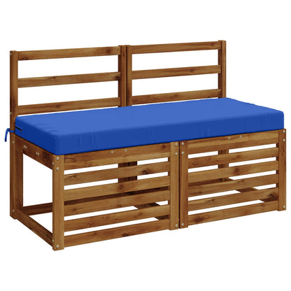 vidaXL Bench Cushion SOEST 100% Polyester Royal Blue 110 x 50 x 8 cm