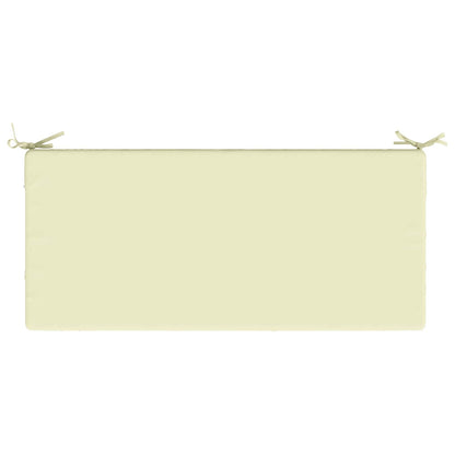 vidaXL Bench Cushion SOEST 100% Polyester Cream 110 x 50 x 8 cm