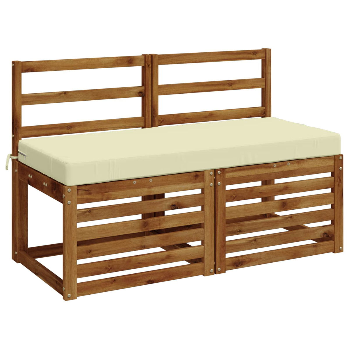 vidaXL 2-Piece Bench Cushions SOEST 2 pcs 100% Polyester Cream