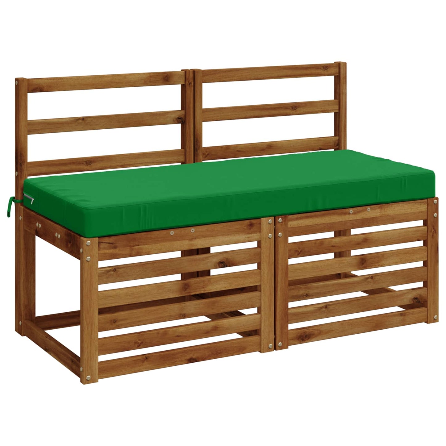vidaXL 2-Piece Bench Cushions SOEST 2 pcs 100% Polyester Green