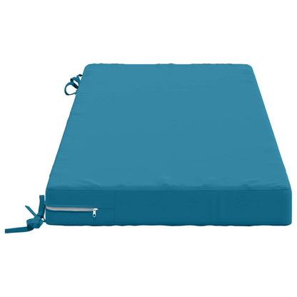 vidaXL Bench Cushion SOEST 100% Polyester Light Blue 110 x 50 x 8 cm