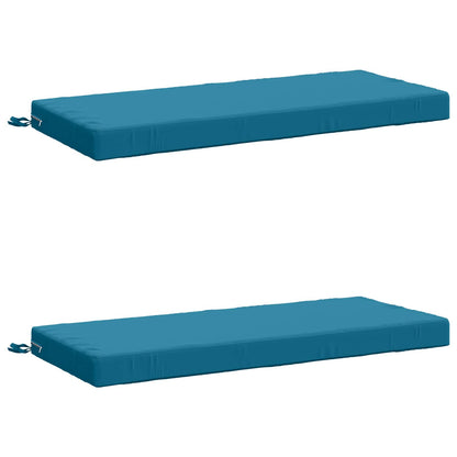 vidaXL 2-Piece Bench Cushions SOEST 2 pcs 100% Polyester Light Blue