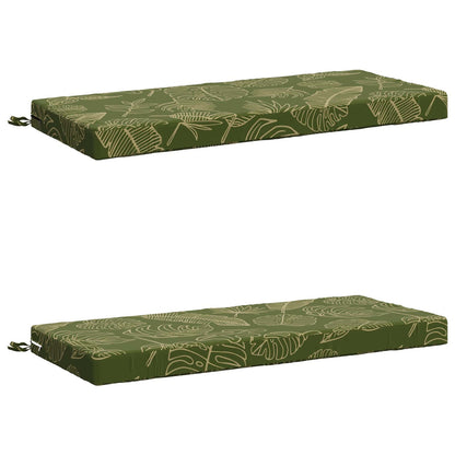 vidaXL 2-Piece Bench Cushions SOEST 2 pcs 100% Polyester Leaf Design