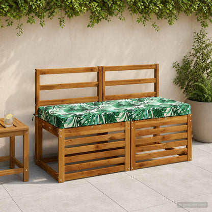 vidaXL Bench Cushions SOEST 2 pcs 100% Polyester Leaf Pattern