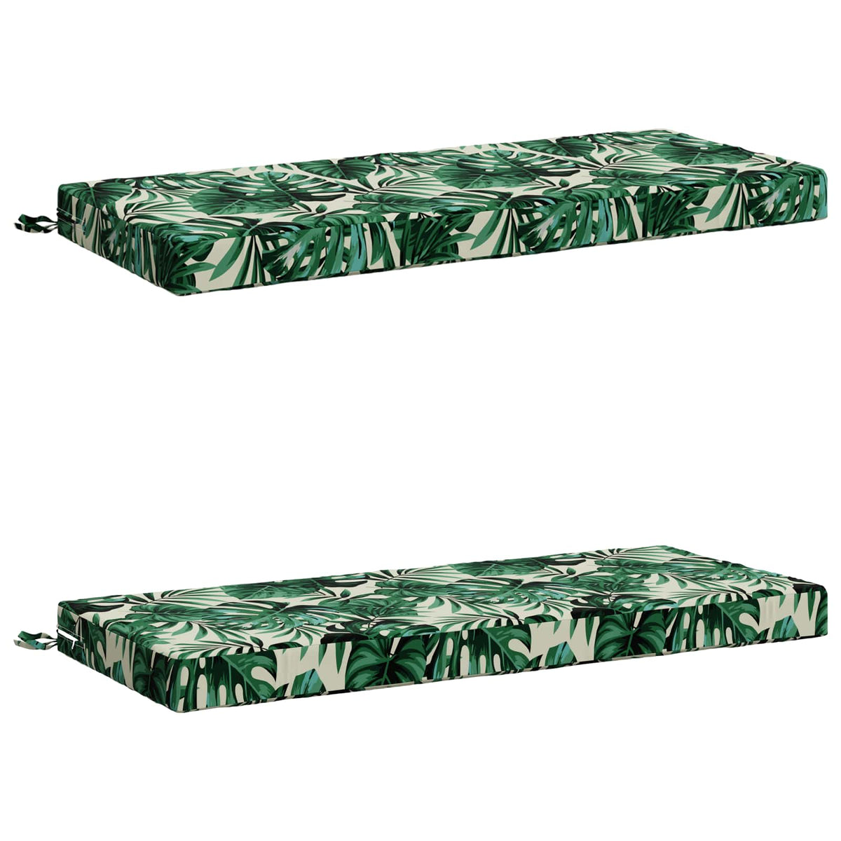 vidaXL 2-Piece Bench Cushions SOEST 2 pcs 100% Polyester Leaf Pattern