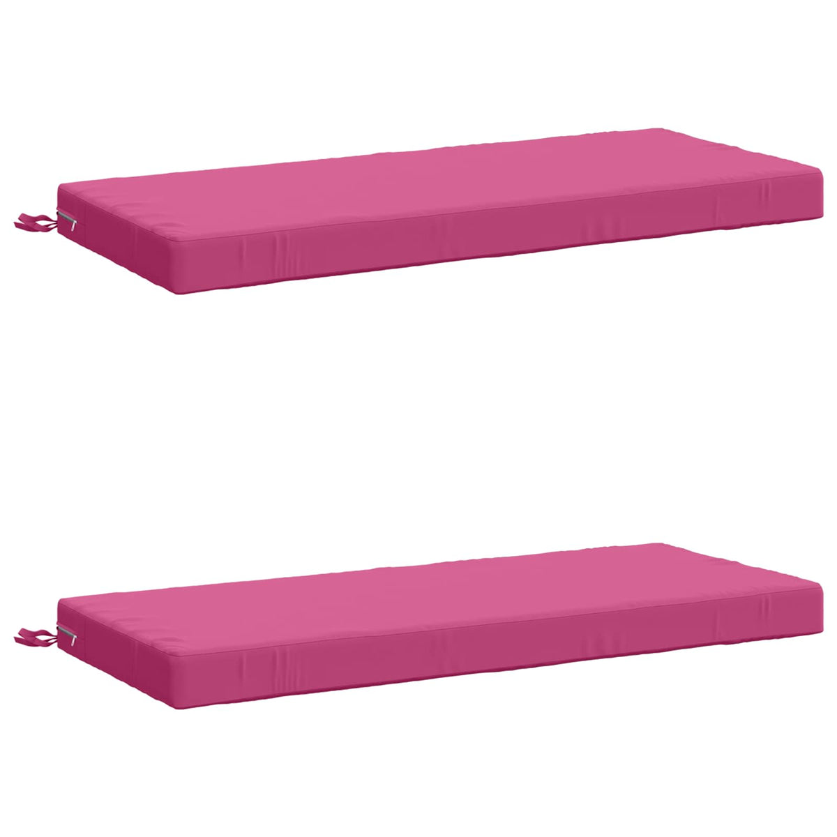 vidaXL 2-Piece Bench Cushions SOEST 2 pcs 100% Polyester Pink