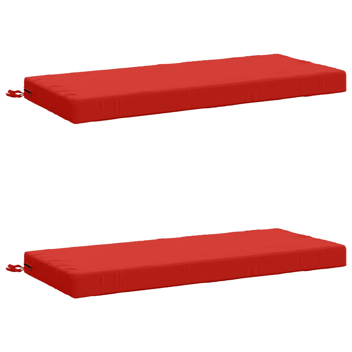 vidaXL 2-Piece Bench Cushions SOEST 2 pcs 100% Polyester Red