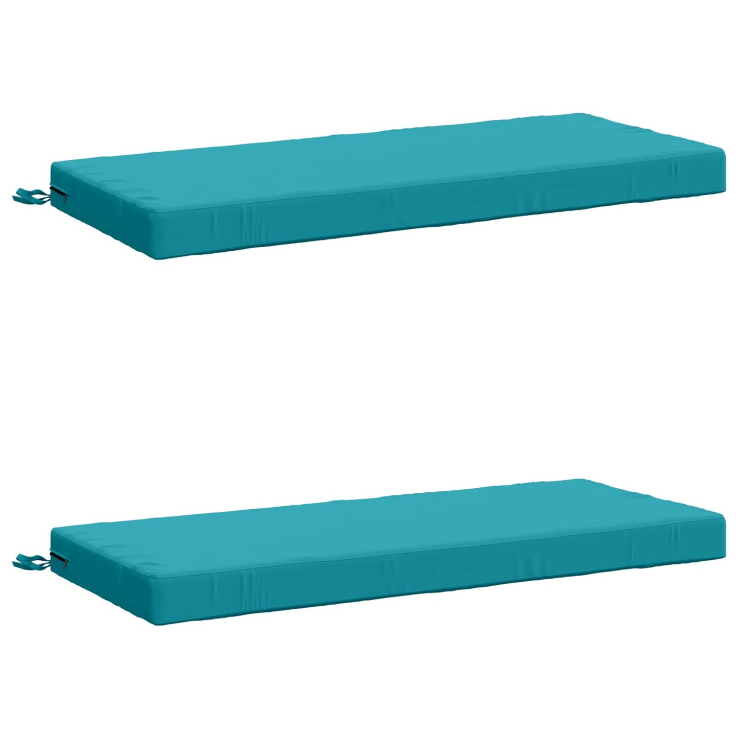 vidaXL 2-Piece Bench Cushions SOEST 2 pcs 100% Polyester Turquoise