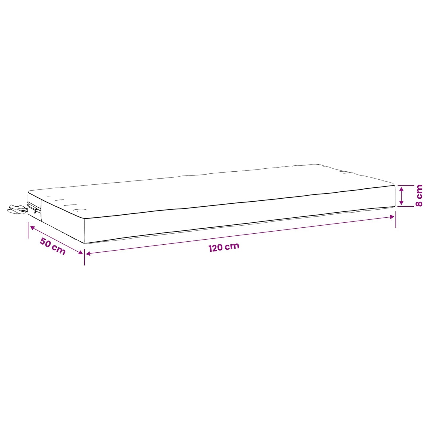 vidaXL 2-Piece Bench Cushions SOEST 2 pcs 100% Polyester Taupe