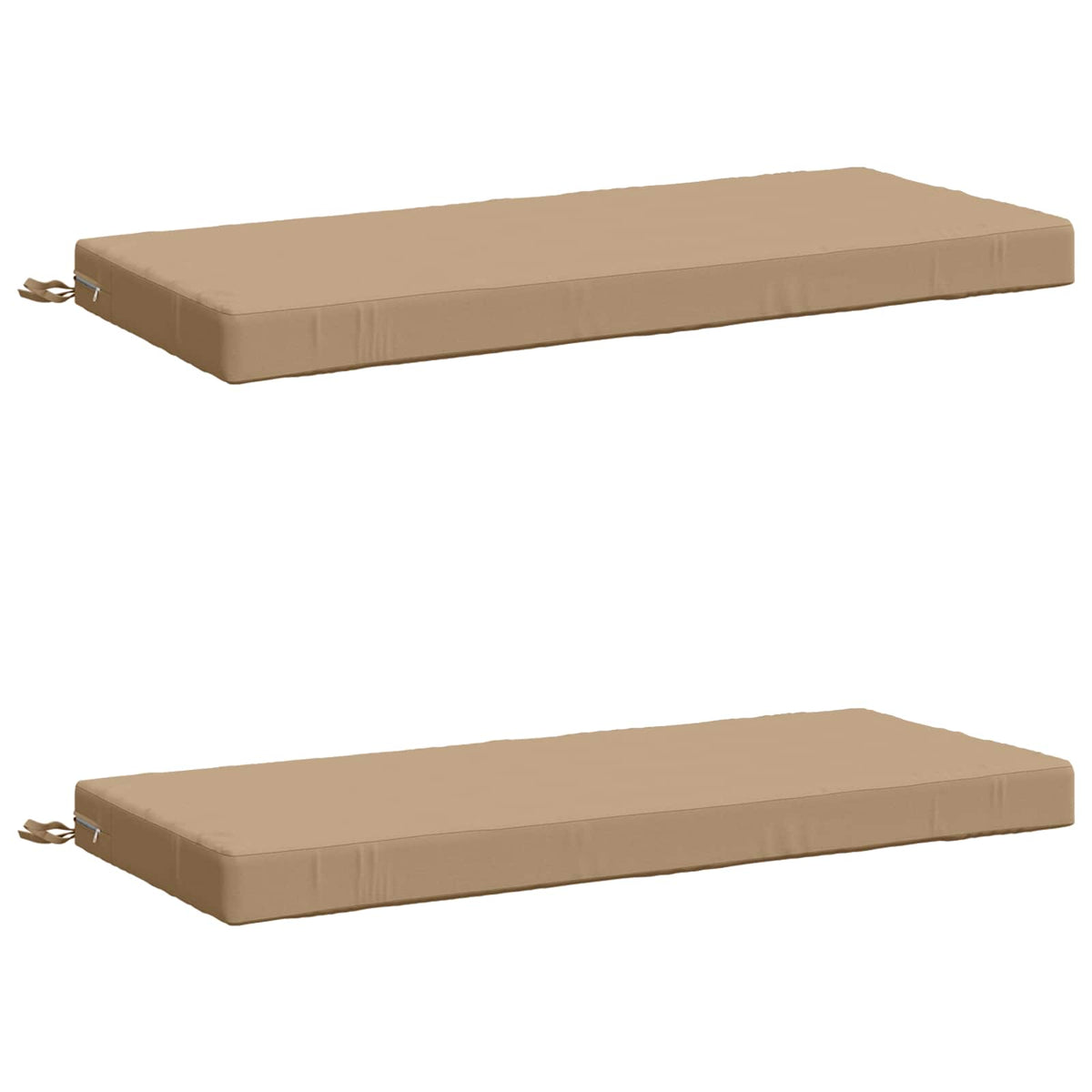 vidaXL 2-Piece Bench Cushions SOEST 2 pcs 100% Polyester Sand