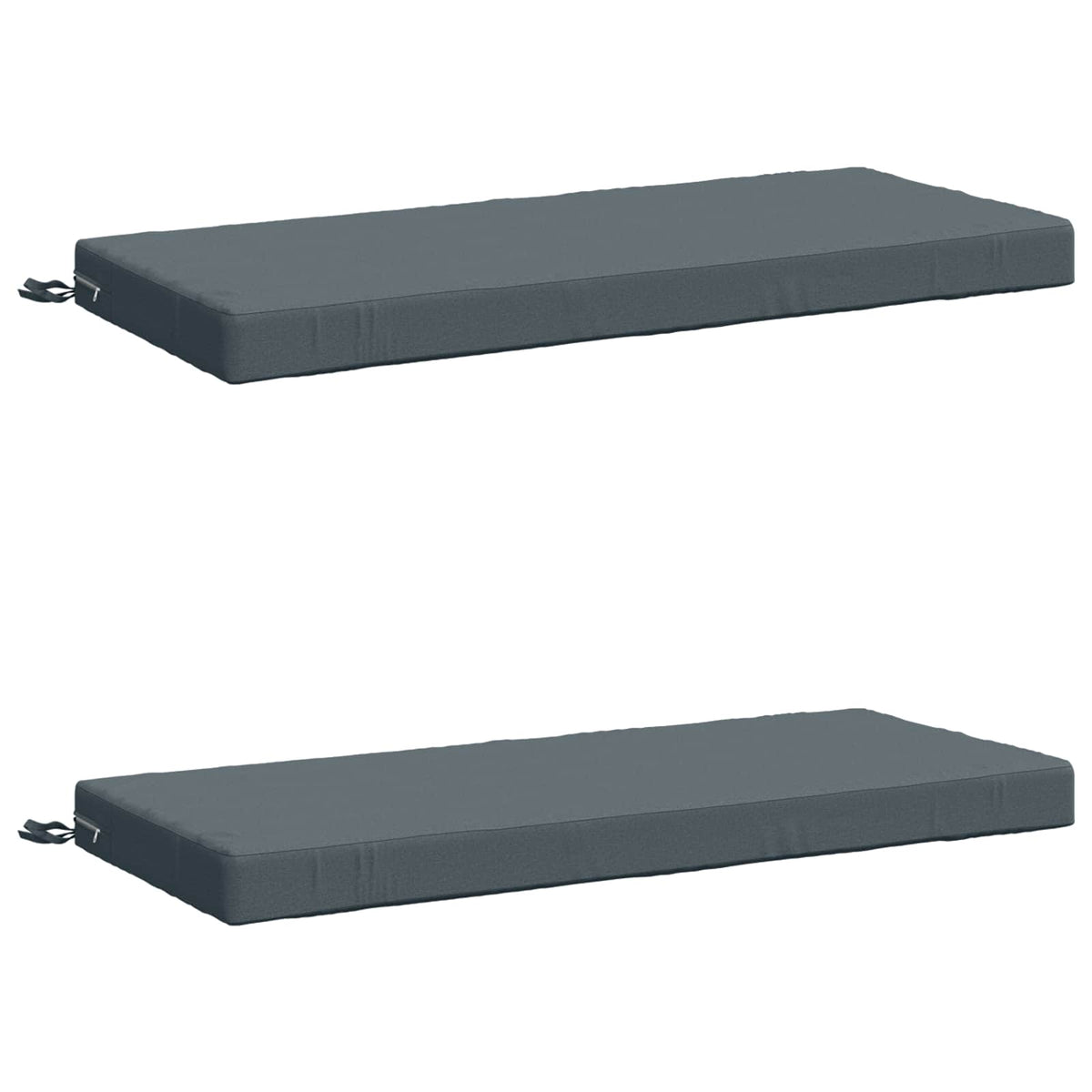 vidaXL 2-Piece Bench Cushions SOEST 2 pcs 100% Polyester Blue