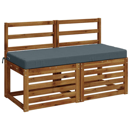 vidaXL 2-Piece Bench Cushions SOEST 2 pcs 100% Polyester Blue