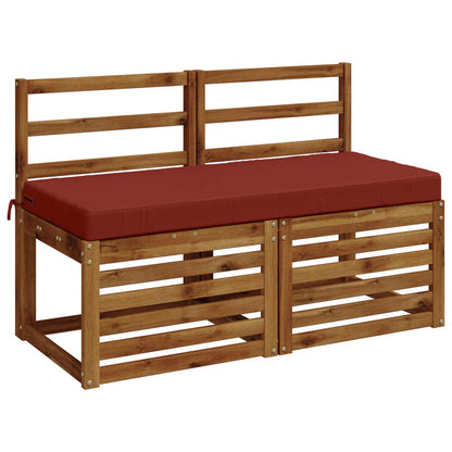 vidaXL Bench Cushion SOEST 100% Polyester Red 120 x 50 x 8 cm