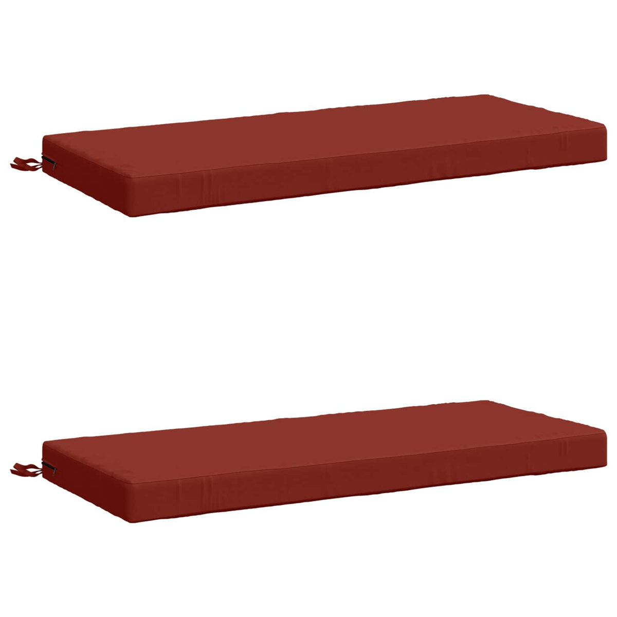 vidaXL 2-Piece Bench Cushions SOEST 2 pcs 100% Polyester Red