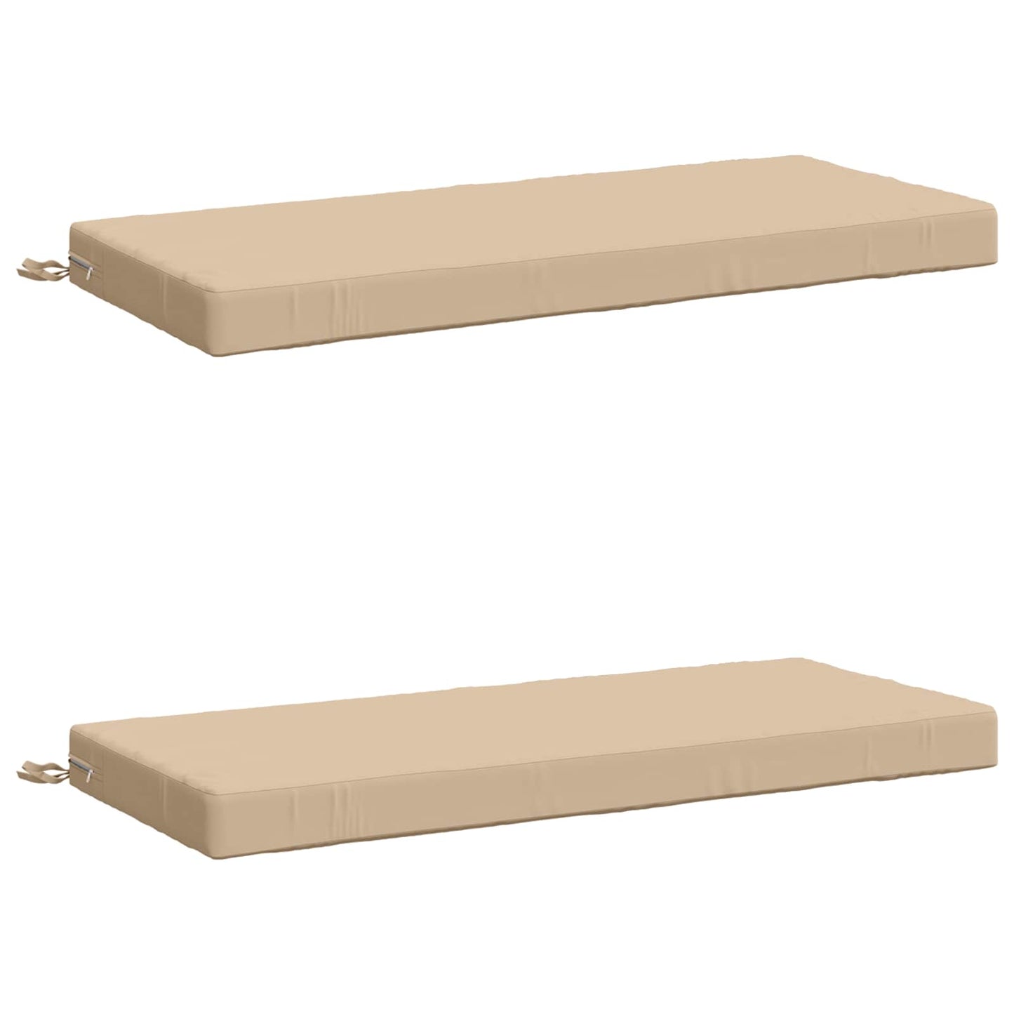 vidaXL 2-Piece Bench Cushions SOEST 2 pcs 100% Polyester Cream