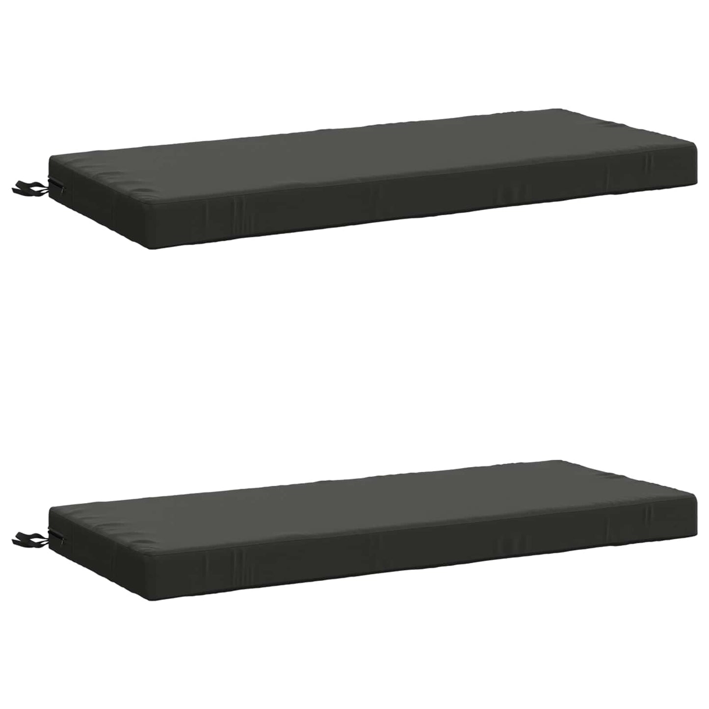 vidaXL 2-Piece Bench Cushions SOEST 2 pcs 100% Polyester Anthracite