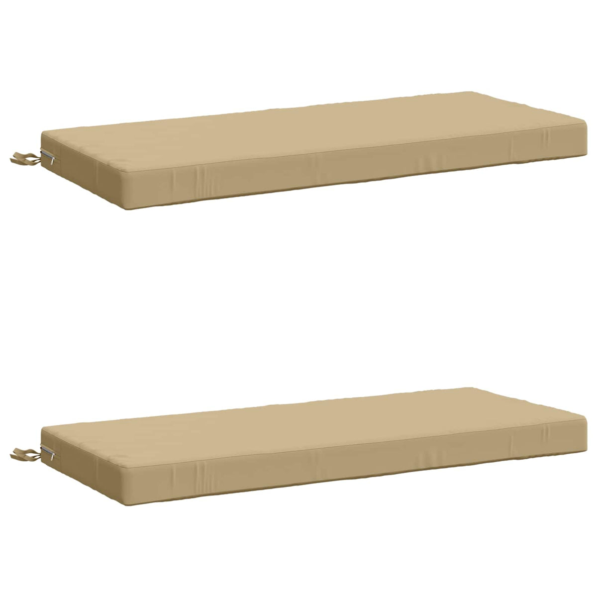 vidaXL 2-Piece Bench Cushions SOEST 2 pcs 100% Polyester Beige