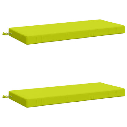 vidaXL 2-Piece Bench Cushions SOEST 2 pcs 100% Polyester Bright Green