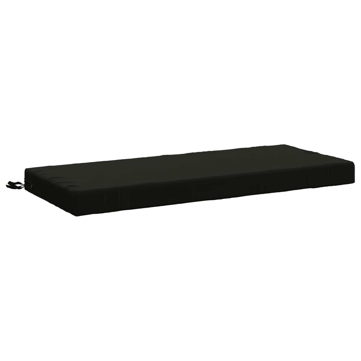 vidaXL Bench Cushion SOEST 100% Polyester Black 120 x 50 x 8 cm