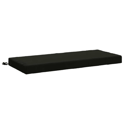 vidaXL Bench Cushion SOEST 100% Polyester Black 120 x 50 x 8 cm