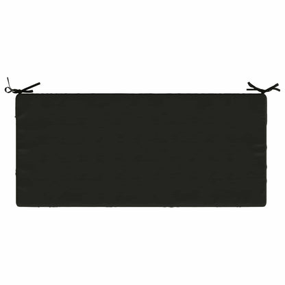 vidaXL Bench Cushion SOEST 100% Polyester Black 120 x 50 x 8 cm