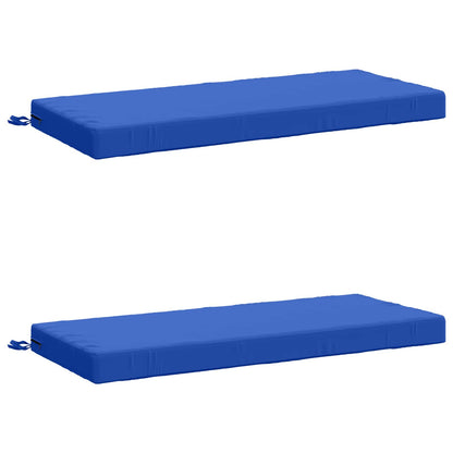 vidaXL 2-Piece Bench Cushions SOEST 2 pcs 100% Polyester Royal Blue
