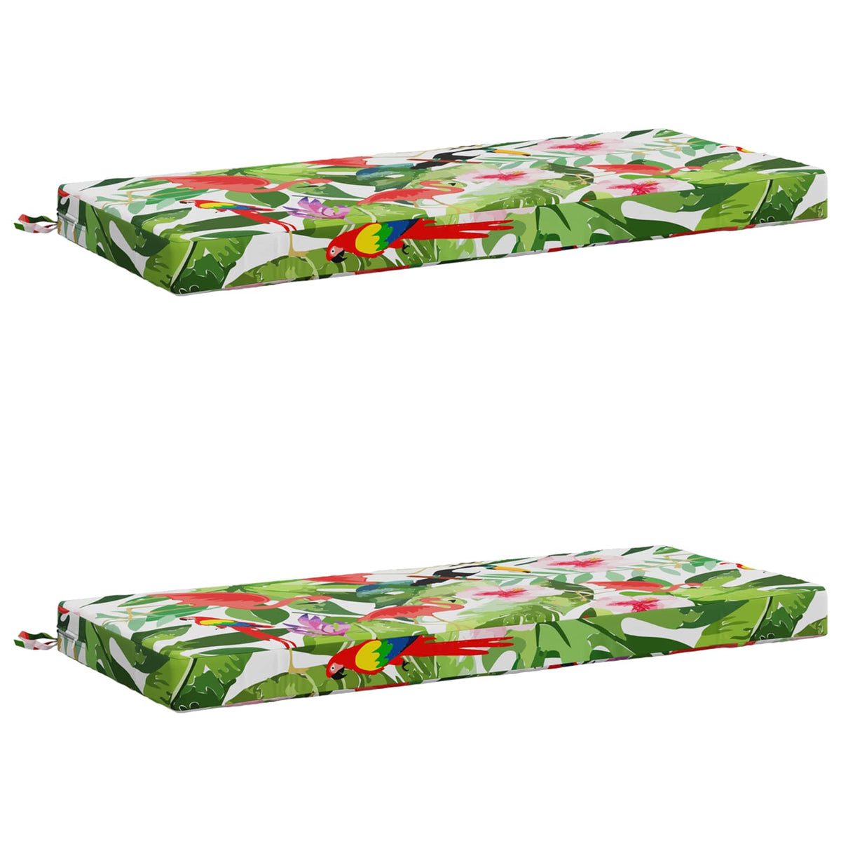 vidaXL 2-Piece Bench Cushions SOEST 2 pcs 100% Polyester Multicolour