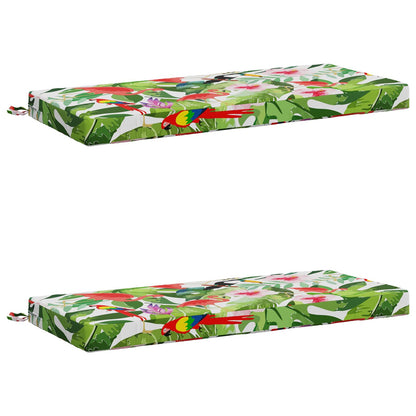 vidaXL 2-Piece Bench Cushions SOEST 2 pcs 100% Polyester Multicolour