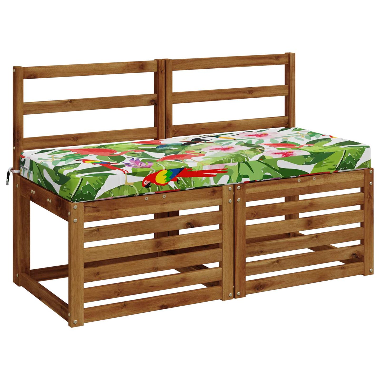 vidaXL 2-Piece Bench Cushions SOEST 2 pcs 100% Polyester Multicolour