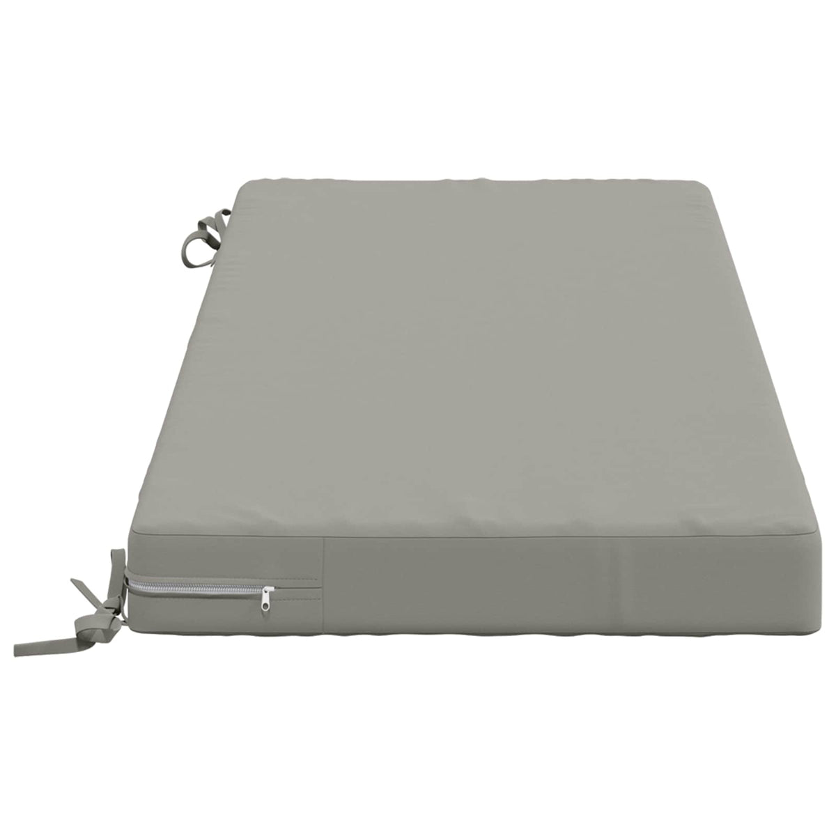 vidaXL Bench Cushion SOEST 100% Polyester Grey 120 x 50 x 8 cm