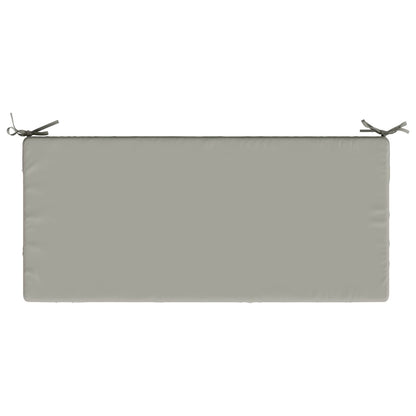vidaXL Bench Cushion SOEST 100% Polyester Grey 120 x 50 x 8 cm