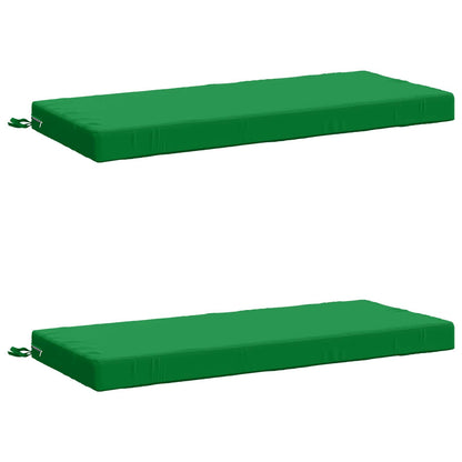 vidaXL 2-Piece Bench Cushions SOEST 2 pcs 100% Polyester Green