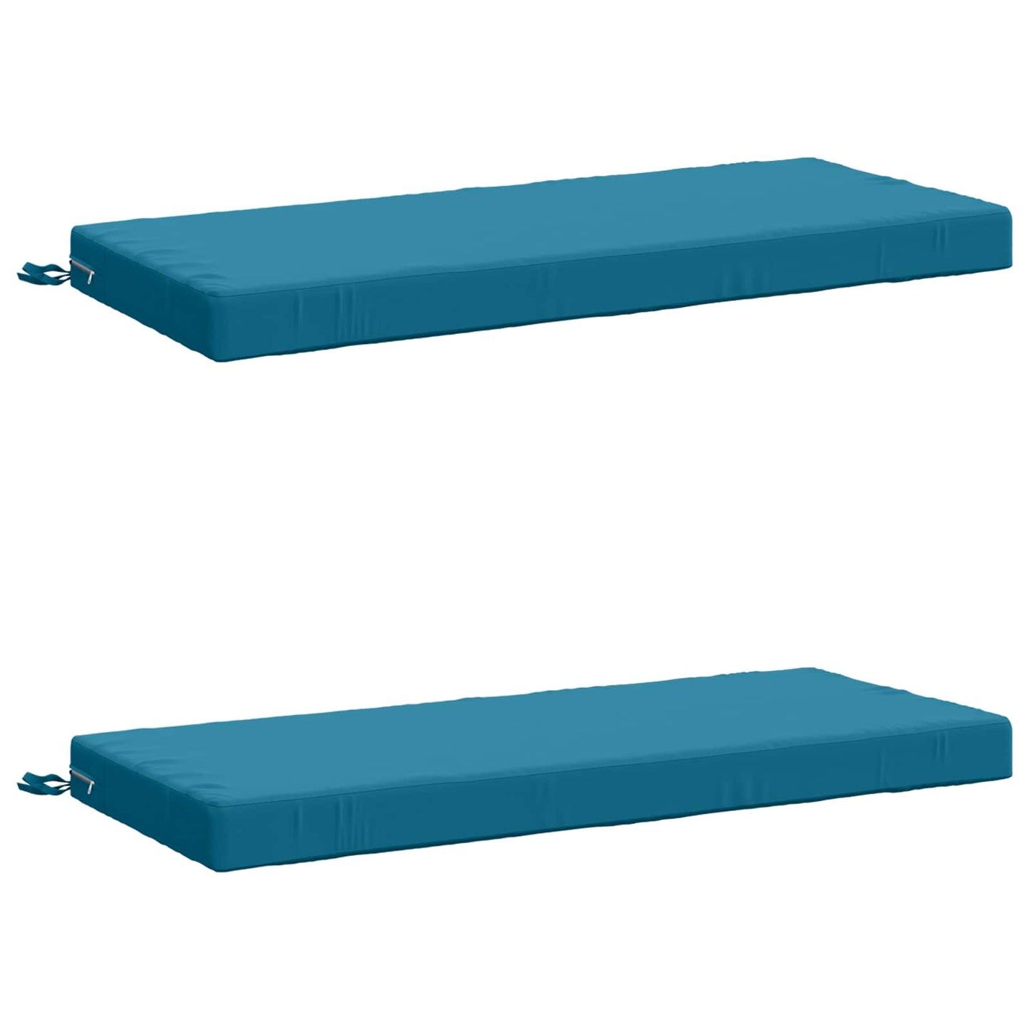 vidaXL 2-Piece Bench Cushions SOEST 2 pcs 100% Polyester Light Blue