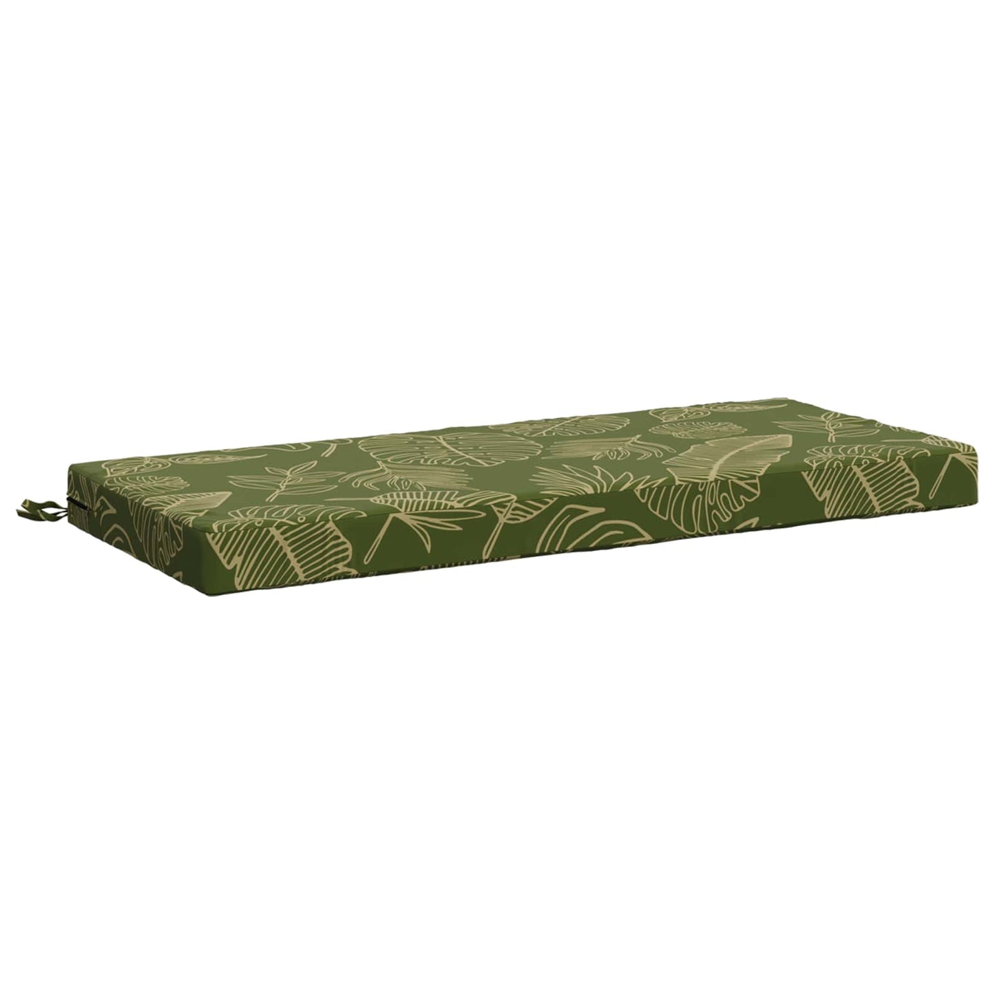 vidaXL Bench Cushion SOEST 100% Polyester Leaf Design 120 x 50 x 8 cm