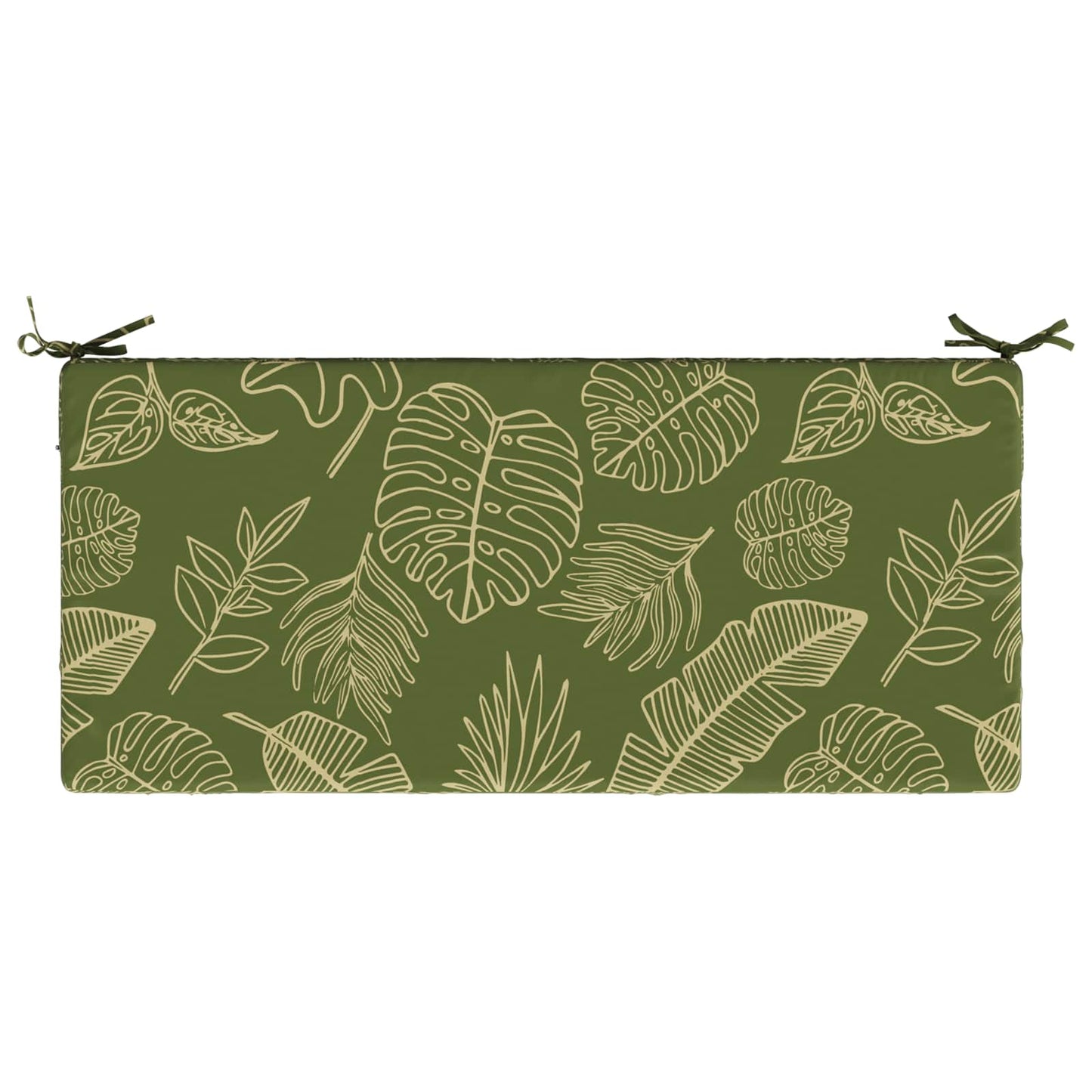 vidaXL 2-Piece Bench Cushions SOEST 2 pcs 100% Polyester Leaf Design