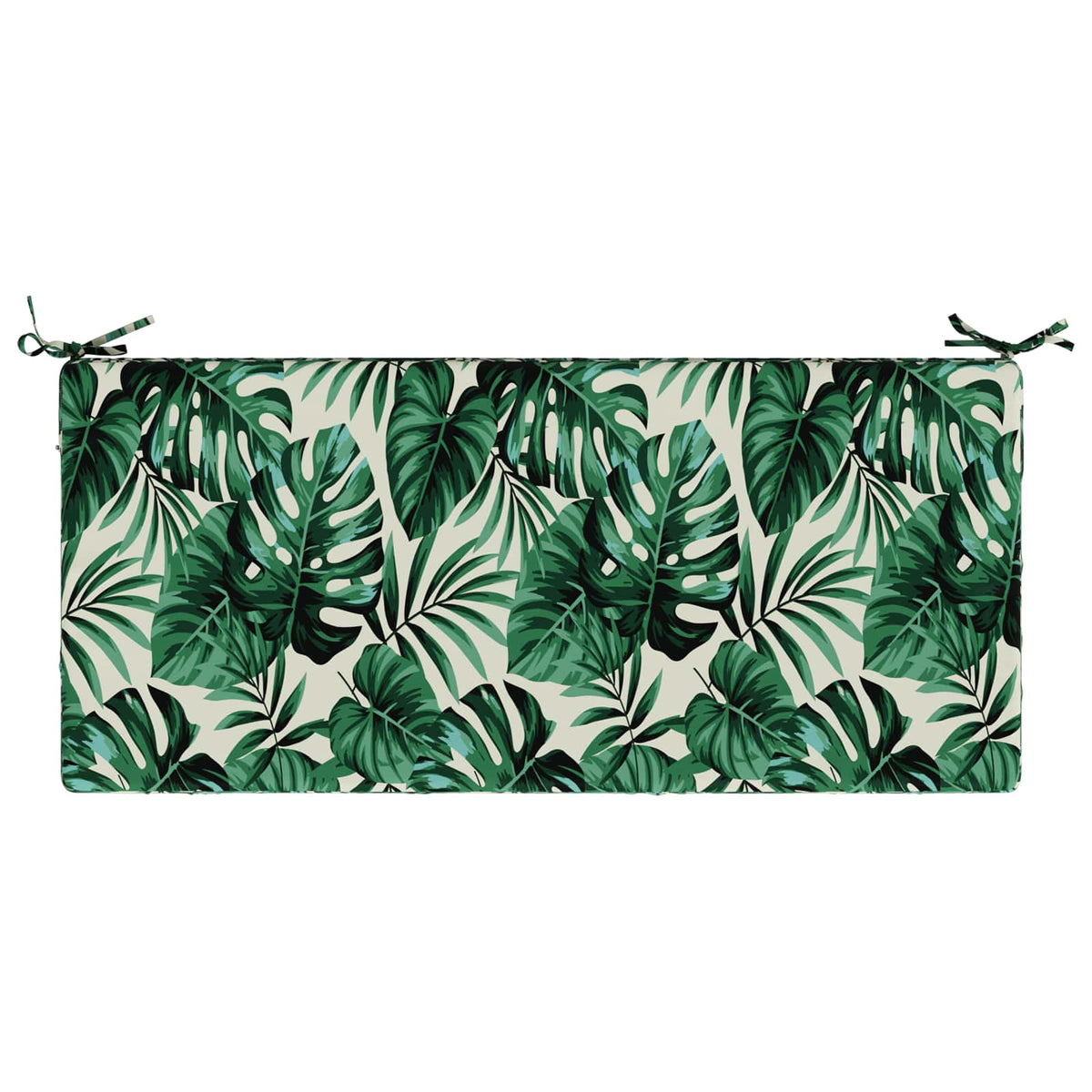 vidaXL Bench Cushion SOEST 100% Polyester Leaf Pattern 120 x 50 x 8 cm