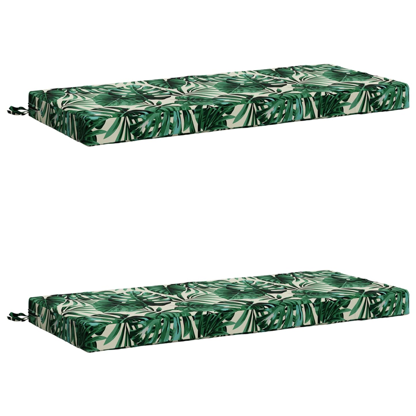vidaXL 2-Piece Bench Cushions SOEST 2 pcs 100% Polyester Leaf Pattern