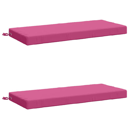 vidaXL 2-Piece Bench Cushions SOEST 2 pcs 100% Polyester Pink