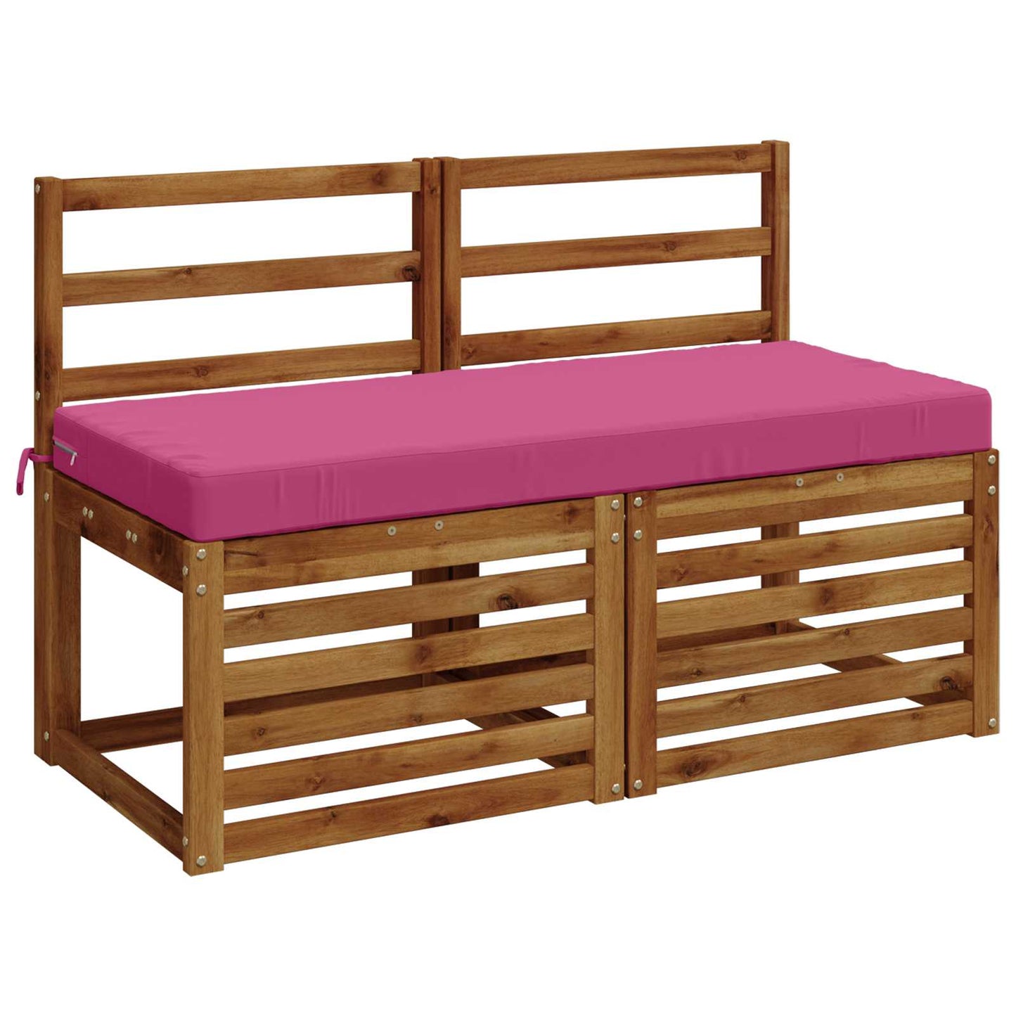 vidaXL 2-Piece Bench Cushions SOEST 2 pcs 100% Polyester Pink