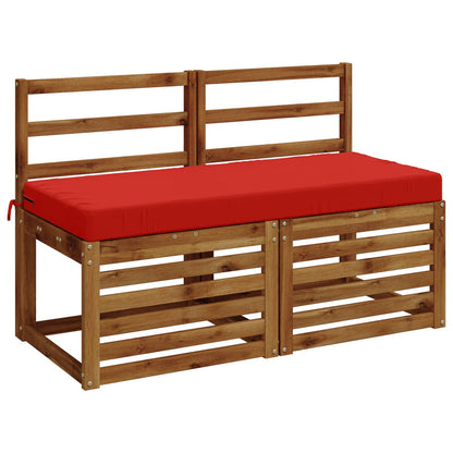 vidaXL Bench Cushion SOEST 100% Polyester Red 120 x 50 x 8 cm